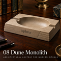 tephria™ 08 Dune Monolith — Architectural Sandstone Resin Ashtray